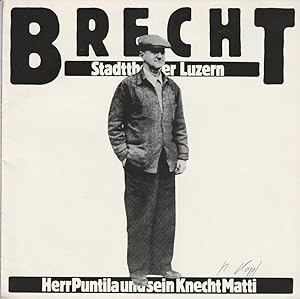 Seller image for Programmheft Bertolt Brecht: Herr Puntila und sein Knecht Matti Premiere 7. Januar 1981 Spielzeit 1980 / 81 for sale by Programmhefte24 Schauspiel und Musiktheater der letzten 150 Jahre
