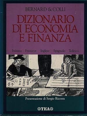 Bild des Verkufers fr Dizionario di economia e finanza zum Verkauf von Librodifaccia