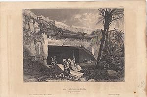 Bild des Verkufers fr Palstina. Jerusalem. "Die Knigsgrber bey Jerusalem". Stahlstich (anonym), 12 x 15 cm, ca. 1850. zum Verkauf von Antiquariat Michael Eschmann