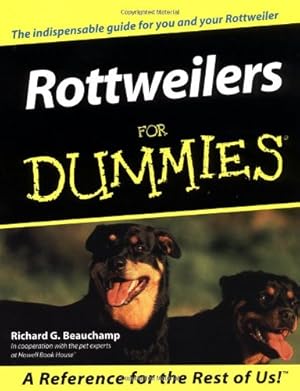 Imagen del vendedor de Rottweilers For Dummies by Beauchamp, Richard G. [Paperback ] a la venta por booksXpress