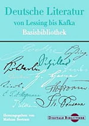 Bild des Verkufers fr Deutsche Literatur von Lessing bis Kafka. Basisbibliothek (Digitale Bibliothek 1) zum Verkauf von Versandbuchhandlung Kisch & Co.