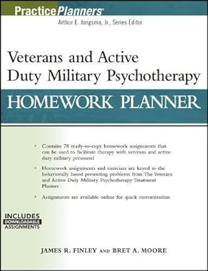 Seller image for Veterans and Active Duty Military Psychotherapy Homework Planner, (with Download) (PracticePlanners) by Finley, James R., Moore, Bret A. [Paperback ] for sale by booksXpress