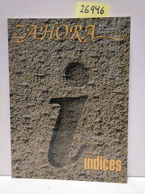 Imagen del vendedor de ZAHORA N 20. NDICES a la venta por Librera Circus