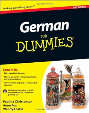 Seller image for German For Dummies, (with CD) by Christensen, Paulina, Fox, Anne, Foster, Wendy [Paperback ] for sale by booksXpress