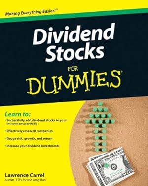Imagen del vendedor de Dividend Stocks For Dummies by Carrel, Lawrence [Paperback ] a la venta por booksXpress