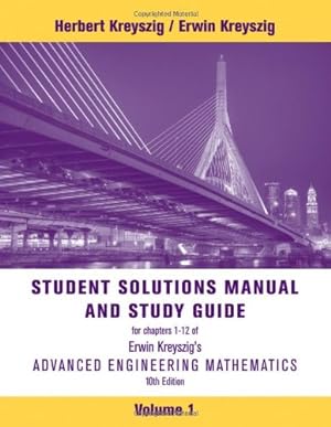 Seller image for Student Solutions Manual to accompany Advanced Engineering Mathematics, 10e by Kreyszig, Erwin [Paperback ] for sale by booksXpress