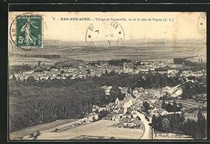 Carte postale Bar-sur-Aube, Village de Proverville, vu de la cote de Troyes
