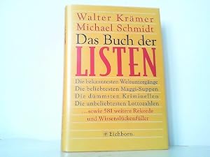 Seller image for Das Buch der Listen - 581 Rekorde und Wissenslckenfller aus Wirtschaft, Politik, Gesellschaft, Sport. for sale by Antiquariat Ehbrecht - Preis inkl. MwSt.