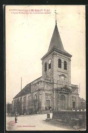 Carte postale Confin, L`Eglise St-Maurice, l'Église