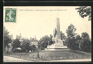 Carte postale Vitry-le-Francois, Le Monument Carnot, Obelisk
