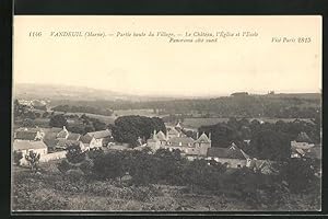 Carte postale Vandeuil, Partie houte du Village, Totale