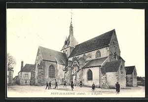 Carte postale Pont-sur-Seine, L`Église