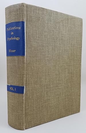 Publications in Psychology Volume I - 1927 - 1939