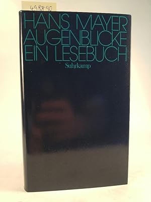 Imagen del vendedor de Augenblicke. Ein Lesebuch. [Neubuch] a la venta por ANTIQUARIAT Franke BRUDDENBOOKS