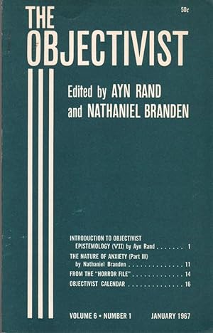 Seller image for The Objectivist: Volume 6, Number 1, January 1967 for sale by Clausen Books, RMABA
