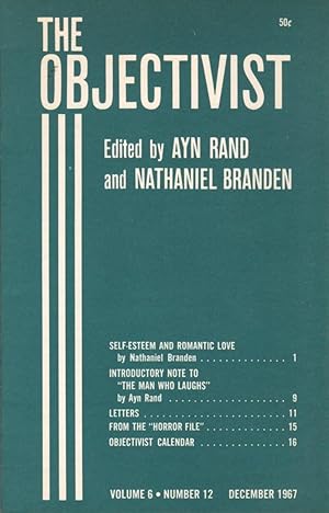 Seller image for The Objectivist: Volume 6 Number 12: December 1967 for sale by Clausen Books, RMABA