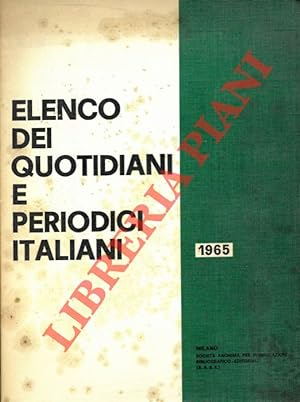 Elenco dei quotidiani e periodici italiani 1965.