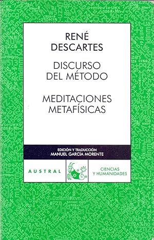 Seller image for DISCURSO DEL METODO / MEDITACIONES METAFISICAS for sale by Libreria 7 Soles