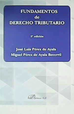 Imagen del vendedor de Fundamentos de Derecho Tributario. a la venta por Librera y Editorial Renacimiento, S.A.