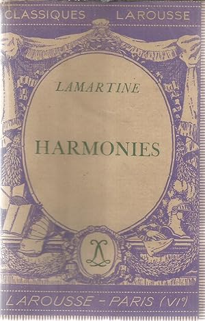 Bild des Verkufers fr Lamartine - Harmonies zum Verkauf von Joie de Livre
