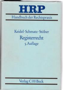 Bild des Verkufers fr Registerrecht. Handbuch der Rechtspraxis HIER: Band 7, zum Verkauf von Antiquariat Kastanienhof