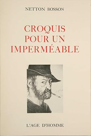 Seller image for Croquis pour un impermable. for sale by Harteveld Rare Books Ltd.