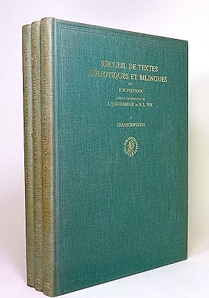 Immagine del venditore per Recueil de textes dmotiques et bilingues. I. Transcriptions; II. Traductions; III. Index et Planches. [THREE VOLUMES]. venduto da Librarium of The Hague