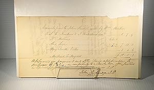 James McGill. Document manuscrit signé. 1810