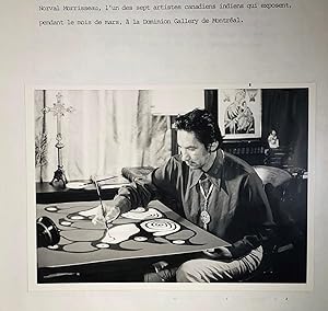 Bild des Verkufers fr Seven Native Indians Artist. Dominion Gallery. Montreal. Artists Files zum Verkauf von DACART Livres rares & manuscrits (ALAC)