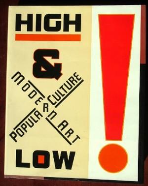 Seller image for High And Low: Modern Art and Popular Culture for sale by Canford Book Corral
