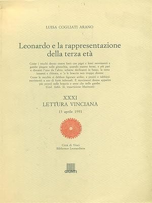 Image du vendeur pour Leonardo e la rappresentazione della terza eta' mis en vente par Librodifaccia