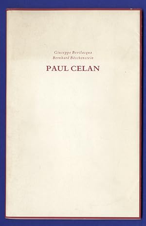 Bild des Verkufers fr Paul Celan. zum Verkauf von Antiquariat an der Linie 3