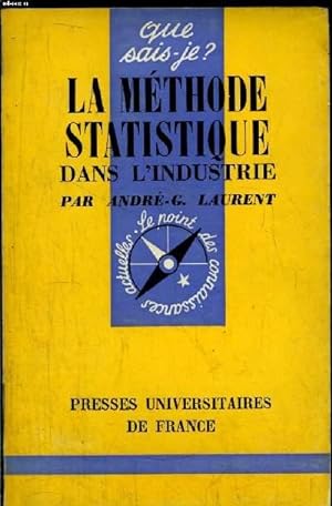 Immagine del venditore per Que sais-je? N 451 La mthode statistique dans l'industrie venduto da Le-Livre