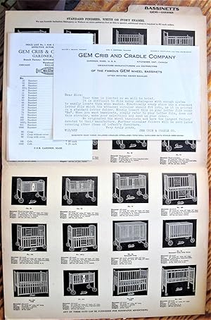 Bassinetts, Cribs, Infants' Furniture. Folding Brochure