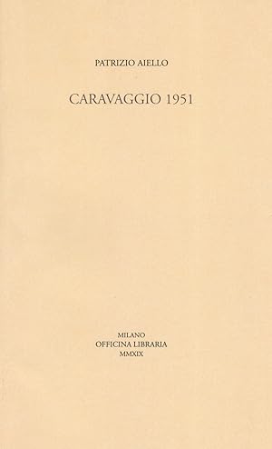 Immagine del venditore per Caravaggio 1951 venduto da Libro Co. Italia Srl