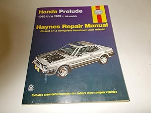 Image du vendeur pour Honda Prelude 1979 Through 1989: All Models (Haynes Repair Manual) mis en vente par Paradise Found Books