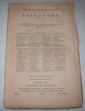 Seller image for Astronomy Part II (Library of Useful Knowledge part 90) for sale by Easy Chair Books