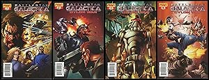 Seller image for Battlestar Galactica Cylon War Comic Set 1 2 3 4 Lot Colonial Viper Raider Basestar Dynamite Entertainment 2009 for sale by CollectibleEntertainment