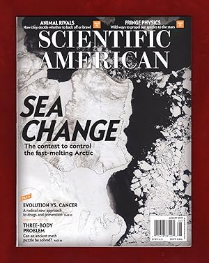 Immagine del venditore per Scientific American - August, 2019. Arctic Competition Issue; Darwin's Cancer Fix; Three-Body Problem: Ancient Math Puzzle; When Animals Fight; Good Kind of Crazy: NASA Funds Alternate Future Propulsion venduto da Singularity Rare & Fine