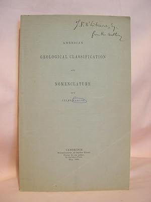 AMERICAN GEOLOGICAL CLASSIFICATION AND NOMENCLATURE, MAY, 1888