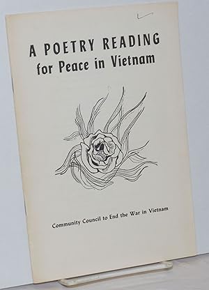 Seller image for A Poetry Reading for Peace in Vietnam for sale by Bolerium Books Inc.