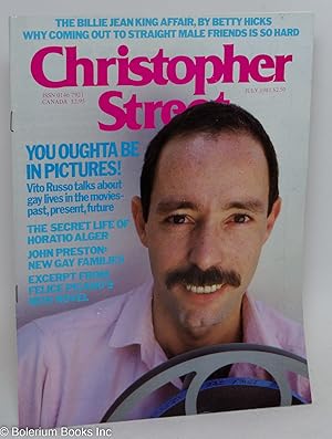 Image du vendeur pour Christopher Street: vol. 5, #7 July 1981: You Oughta Be in Pictures! [note: June was skipped this volume] mis en vente par Bolerium Books Inc.