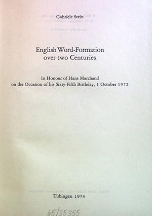 Bild des Verkufers fr English Word-Formation over two Centuries. Tbinger Beitrge zur Linguistik, 34 zum Verkauf von books4less (Versandantiquariat Petra Gros GmbH & Co. KG)