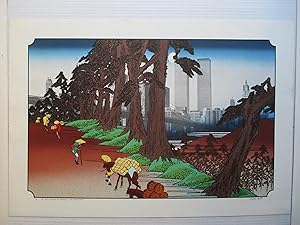 Seller image for Michael Knigin The 26th Station of Tokaido after Hiroshige signed A.P. for sale by ANARTIST