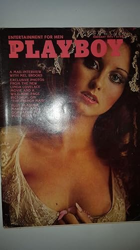 Playboy February 1975 Mel Brooks, Linda Lovelace Movie,