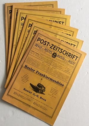 Seller image for POST-ZEITSCHRIFT HERAUSGEGEBEN VON DER SCHWEIZ POSTVERWALTUNG 6 editions for sale by C & A J Barmby