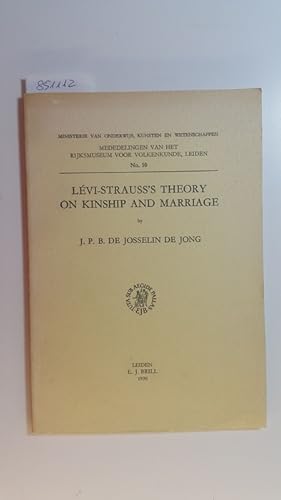 Imagen del vendedor de Levi-Strauss's Theory on Kinship and Marriage a la venta por Gebrauchtbcherlogistik  H.J. Lauterbach