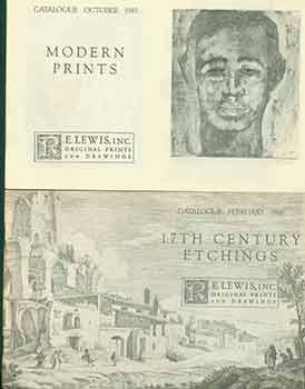 Modern Prints October 1985 and 17th Century Etchings February 1986. [Two Auction Catalogues].