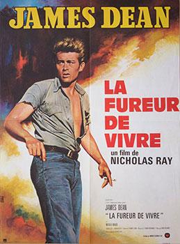 James Dean. Le Fureur de Vivre. (Rebel without a Cause). Poster.