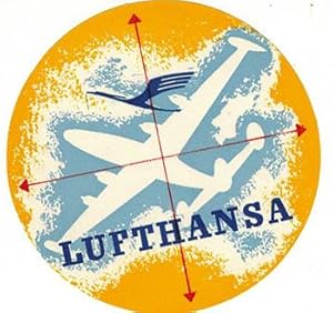 Baggage Label for Lufthansa.